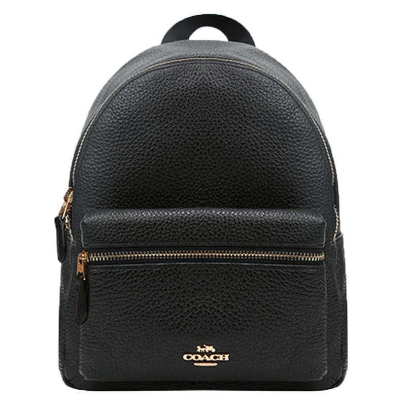 [直营]蔻驰(COACH) CHARLIE系列 拉链款真皮/涂层帆布 男女通用 双肩背式 双肩包背包 女包 软