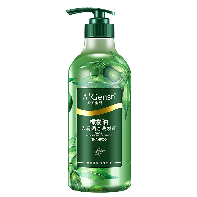 A’Gensn安安金纯 橄榄油洗发水750g 洗头膏去屑止痒 柔顺控油洗发露