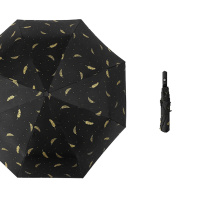 新款黑胶晴雨伞 颜色随机