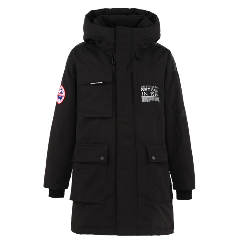 坦博尔羽绒服女中长款新款白色加厚韩国工装情侣款羽绒服外套