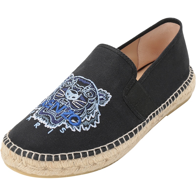 KENZO 高田贤三 男士 织物麻编渔夫鞋平底鞋休闲鞋 FB5 5ES188 F70