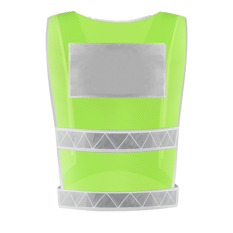 趣行 反光背心晶 格反光衣马甲 交通骑行马甲 汽车安全警示马甲环卫施工执勤安全服 荧光黄色