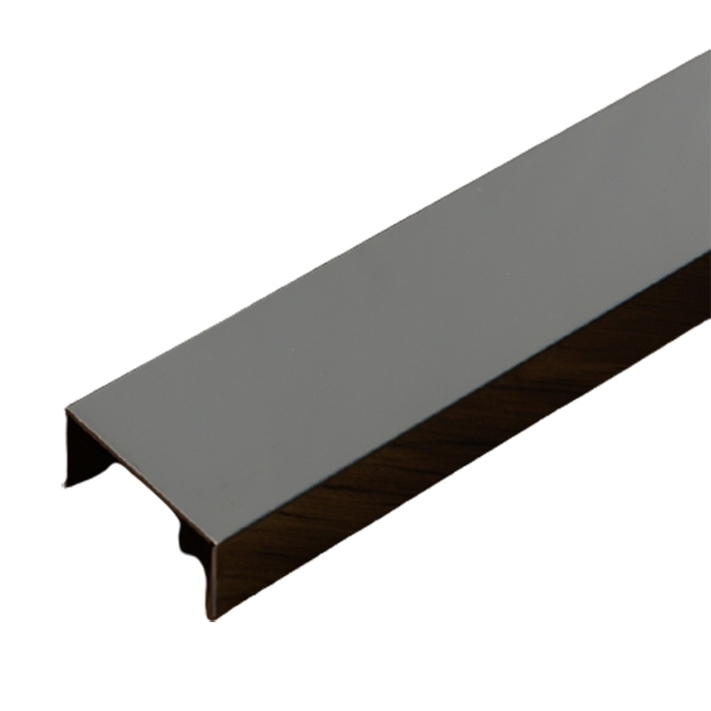 黑钛金不锈钢装饰线条阿斯卡利背景墙吊顶嵌入式u型槽钛合金收边条t型 金色拉丝