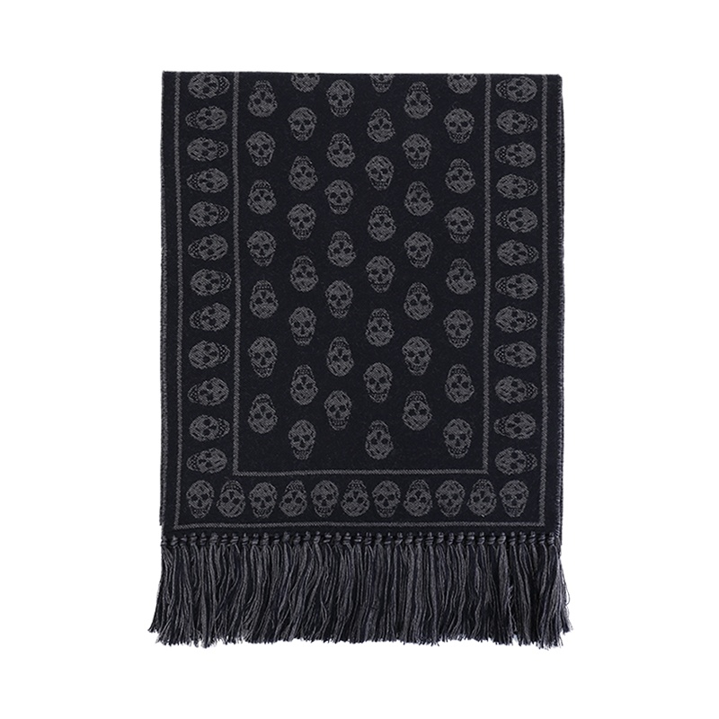 ALEXANDER MCQUEEN 亚历山大·麦昆 女士纯羊毛流苏围巾 358351 4200Q 4061