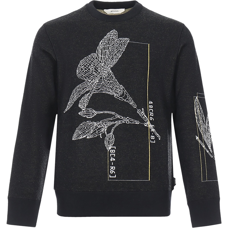 Z ZEGNA 杰尼亚 男士 羊毛圆领长袖毛衣 VVP80 ZZ110