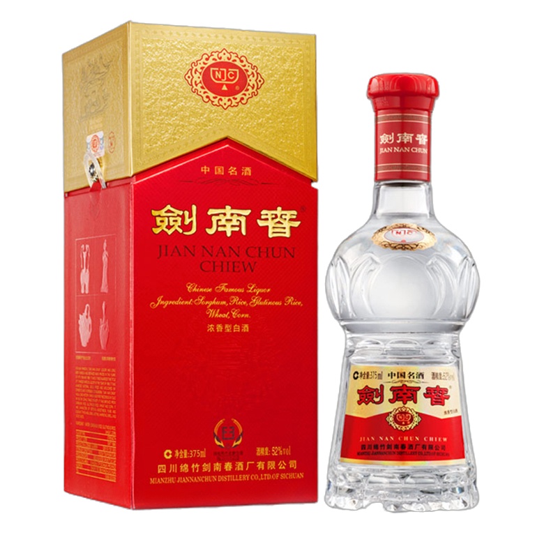 剑南春 52度水晶剑 375ml 纯粮酿造 浓香型白酒