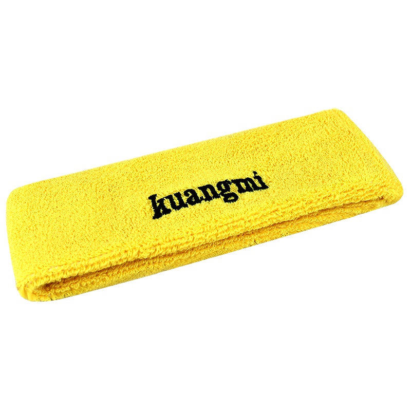 狂迷护头带吸汗头带男女黄色发带护具装备