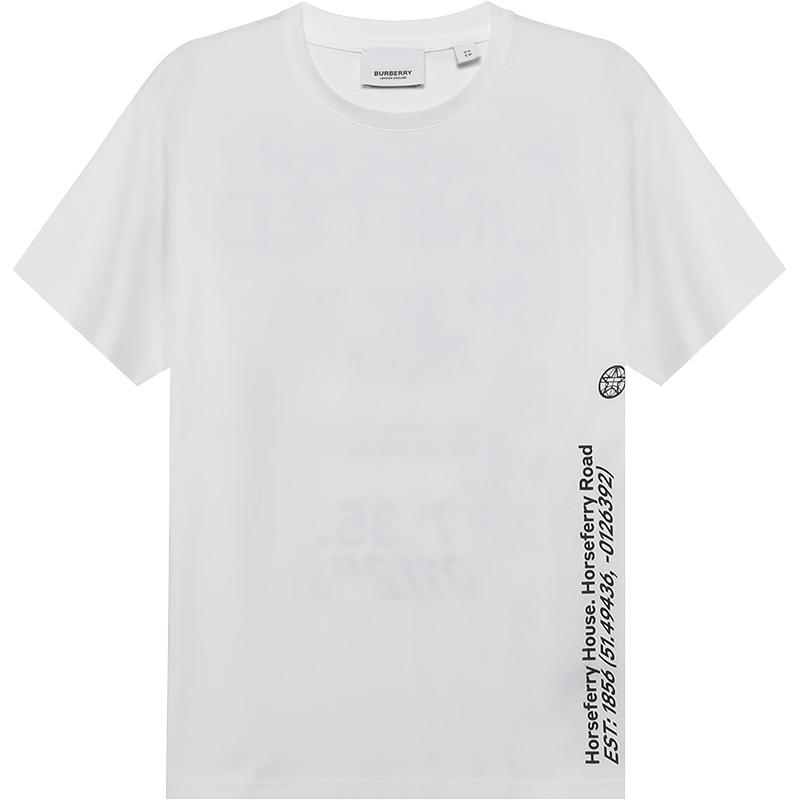 BURBERRY 博柏利 女款 棉质宽松版圆领短袖T恤 80372921