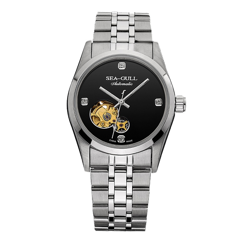 海鸥表(SEAGULL) 情侣对表 时尚镂空 男表女表 时尚潮流 自动机械表 M149SK 情侣表