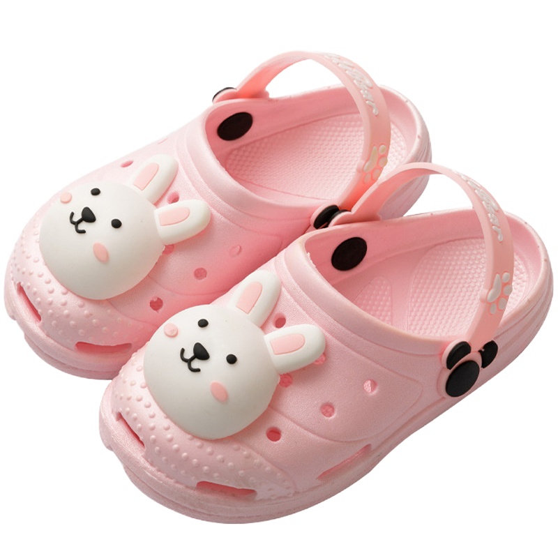 乐可爱儿童拖鞋夏可爱女童1-3岁卡通防滑男软底宝宝凉拖洞洞鞋家居婴儿1-3-5-7-9岁