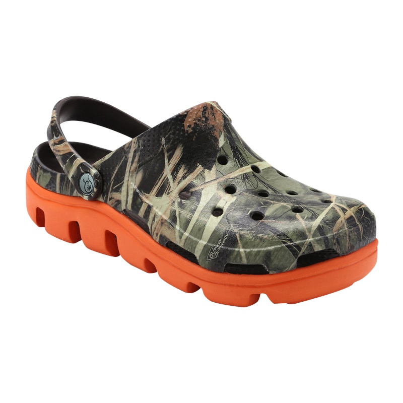 2020迪特洞洞鞋印花男女沙滩鞋夏季情侣防滑韩版凉鞋厚底休闲鞋包头拖