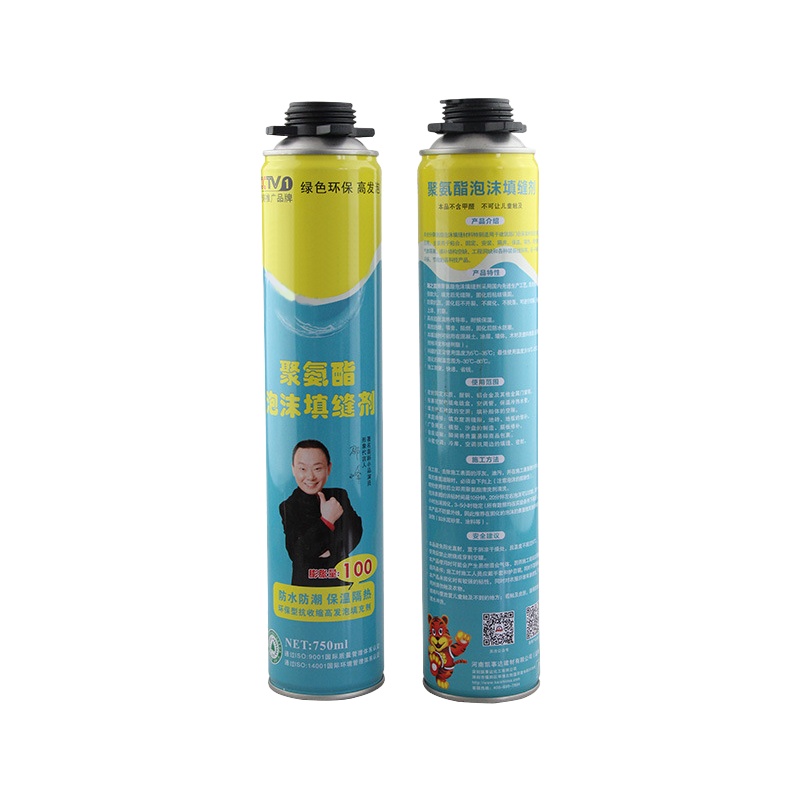 规格[750ML/支-900克/支 15支装]聚氨酯泡沫填缝剂发泡胶 建筑填缝泡沫胶 自熄阻燃
