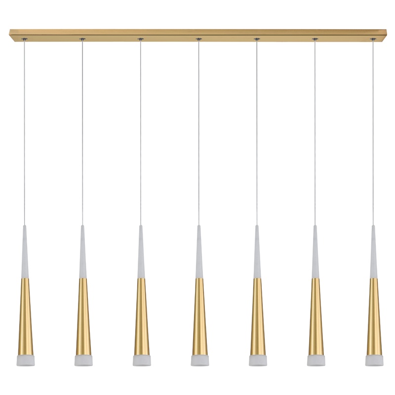 飞莺2021年新款北欧现代简约轻奢餐厅吧台三头多头吊灯创意个性饭厅灯