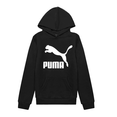 彪马（PUMA）男童中大童棉质舒适连帽运动卫衣58034101