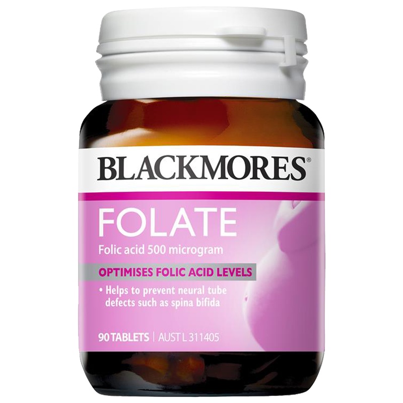 [备用]澳佳宝(BLACKMORES)叶酸片90粒/瓶装 澳洲进口膳食营养补充剂备孕孕初期男女通用