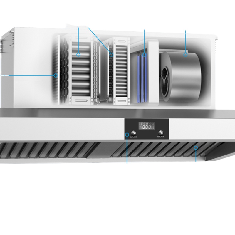 攀峰排烟系统(MCUK3)排烟罩+集烟箱+管道+弯头+风柜+变径+电机保护器