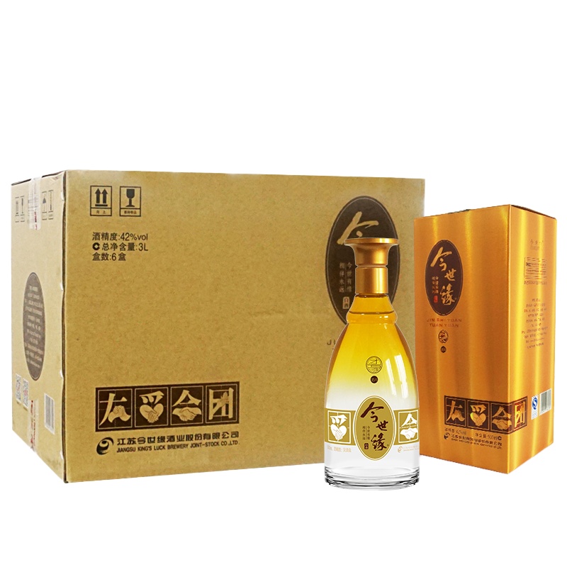今世缘 团缘 团6 42度 500ml*6 整箱 白酒(团购专用/勿拍)