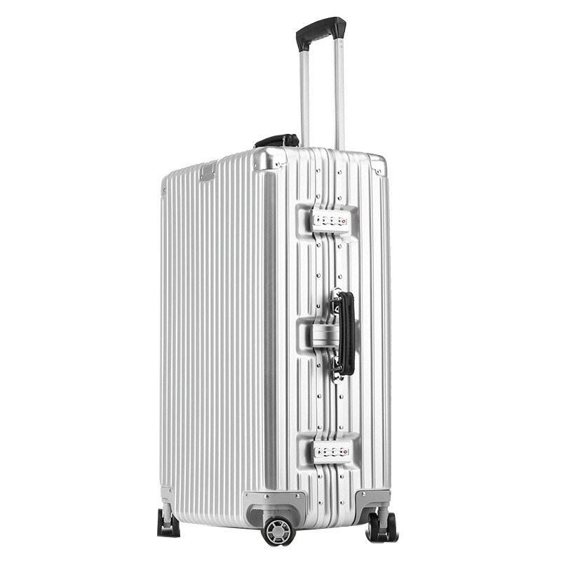 SGG铝框拉杆箱20寸登机箱万向轮ins网红行李箱女24寸复古旅行箱26寸学生密码箱韩版潮男皮箱28寸出国托运箱包硬箱子