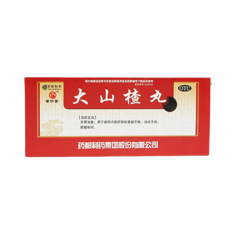 普济堂 大山楂丸 9g*10丸 健胃消食消化不良积食腹胀开胃食欲不振