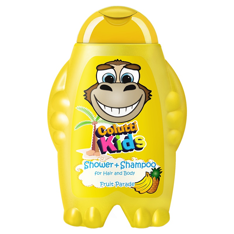 德露宝Colutti Kids原装进口婴儿洗发沐浴露二合一300ml(缤纷水果 有香味)母婴幼儿童适用