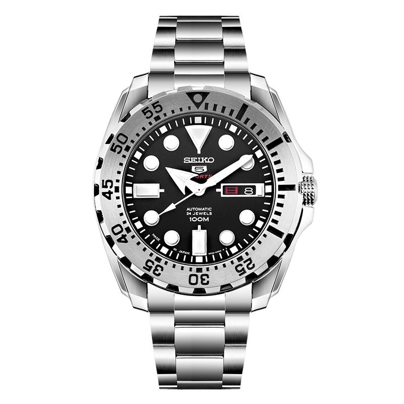 SEIKO精工5号手表正品日本水鬼机械表男士运动防水男表SRP599J1