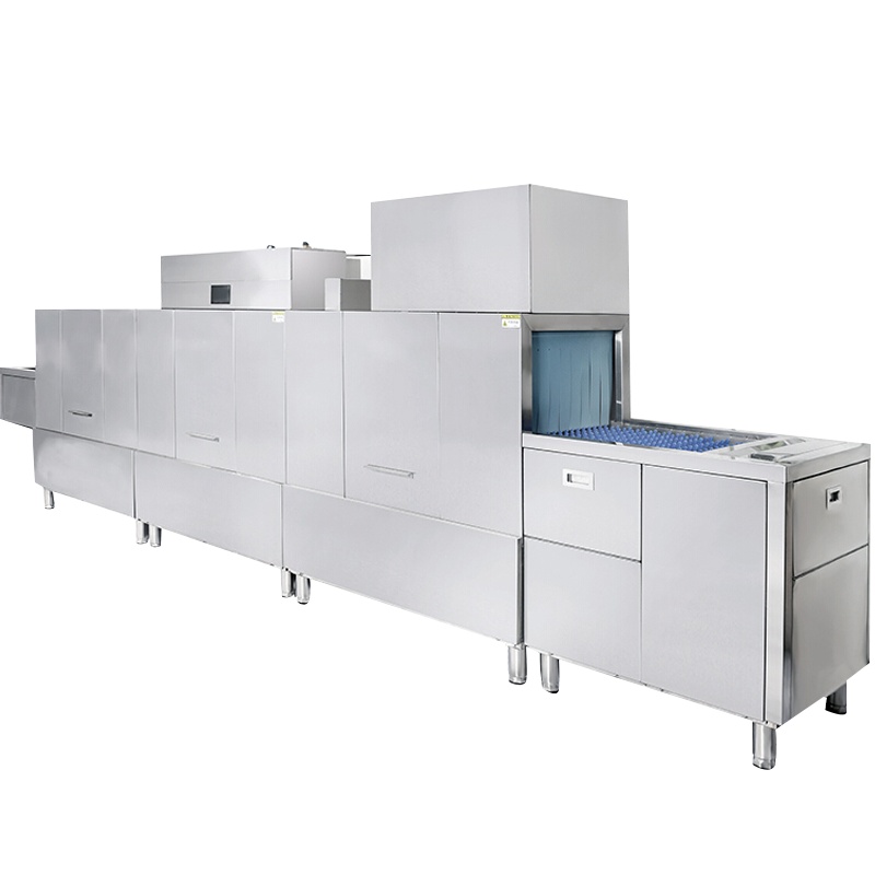 圣托(Shentop)酒店饭店长龙式洗碗机 商用履带式洗碟机 双杠双喷淋带烘干隧道式清洗机 STW-L53