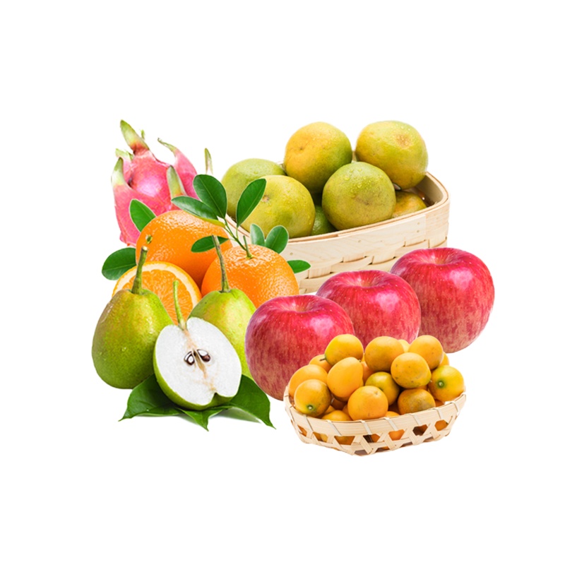 百果园公司 春迎鸿运水果礼包 约7.3KG 春节年货节礼包 时令水果