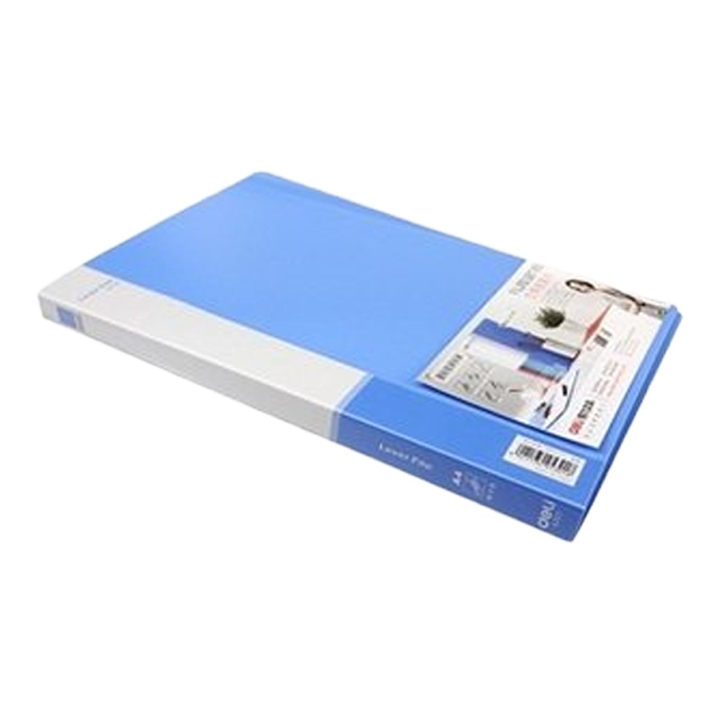 得力 5301 A4 单夹 文件夹 蓝 50014