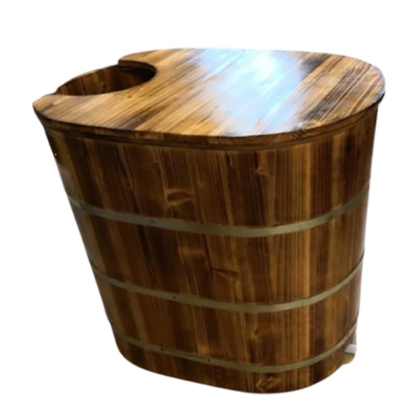 定制加厚加高熏蒸泡澡木桶浴缸大人古达家用洗澡盆全身汗蒸两用沐浴桶浴盆