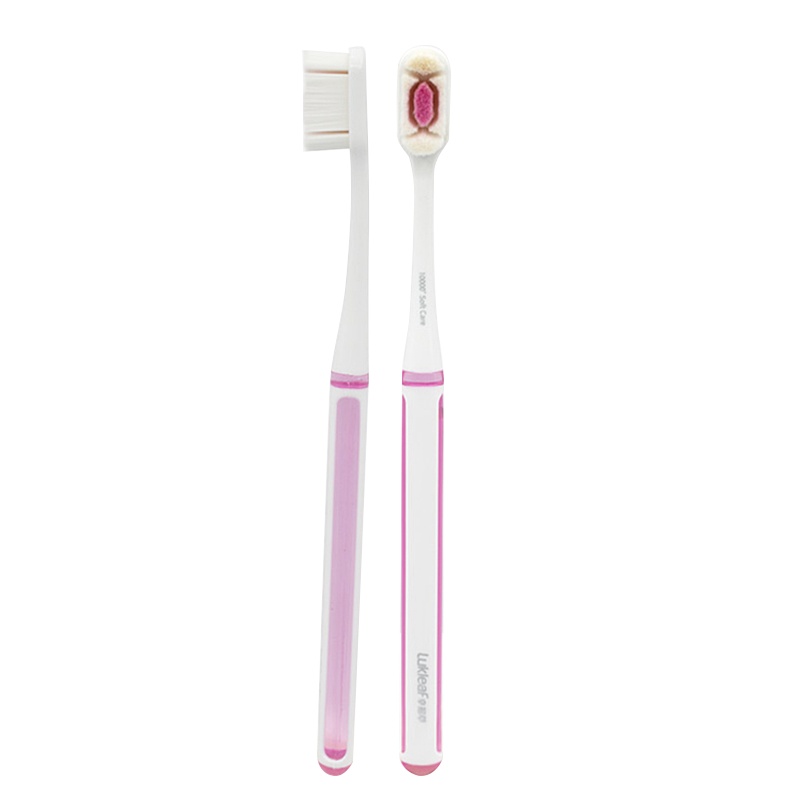 幸福草(Lukleaf)7001万根超柔护理型牙刷单支装舒适型3D多束分区护理柔软刷毛清洁牙齿灵巧小刷头清洁牙缝