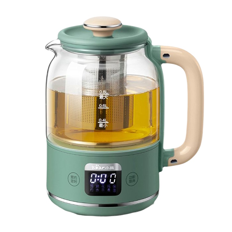 小熊(Bear)养生壶 YSH-C08T1 0.8L微电脑可预约定时保温多功能家用办公室煮茶壶花茶壶电煮茶器苏宁官方自营