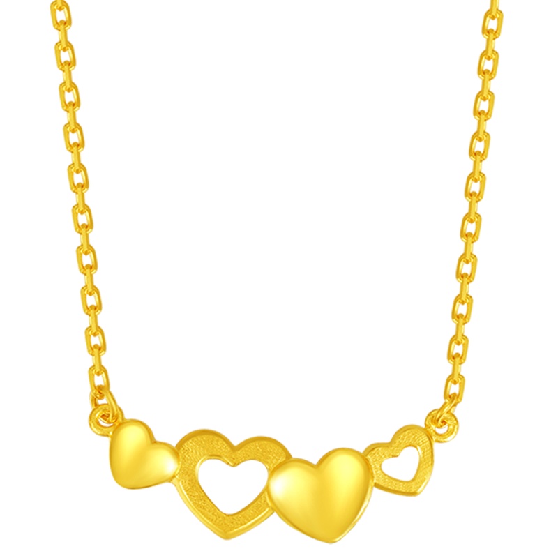 金一 足金999黄金精品梦馨黄金项链时尚套链送女士(计价)ABC021