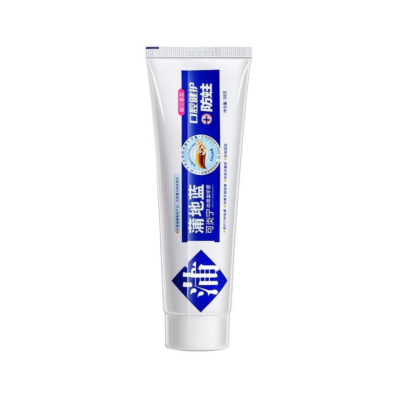 蒲地蓝 牙膏防蛀含氟清新口气减少牙菌斑留兰香型牙膏98G