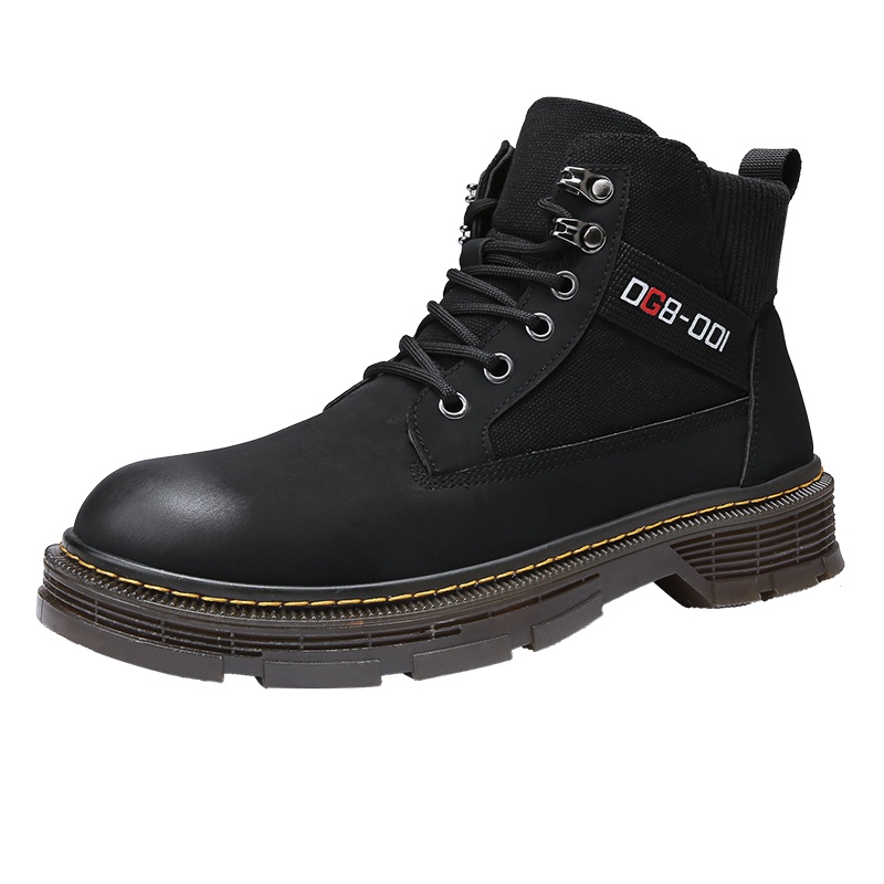 羊骑士2020男士靴子秋冬男鞋高帮鞋马丁靴工装靴机车靴复古男鞋潮鞋