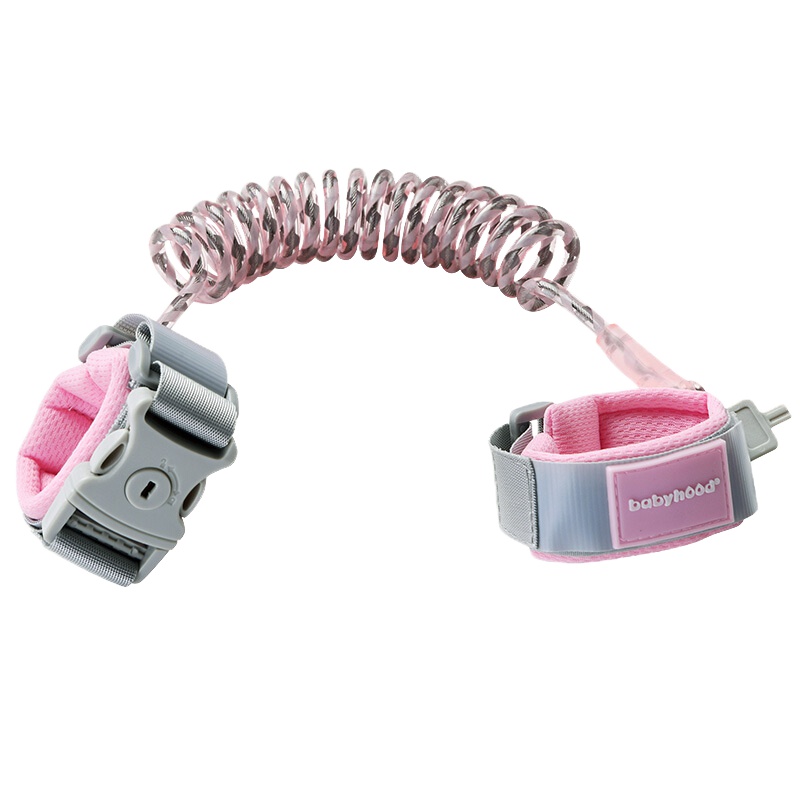 世纪宝贝 儿童防走失安全带走失带牵引绳 2.5M BH-707 粉色