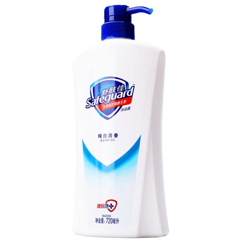 舒肤佳纯白清香型沐浴露720ml 男女士柠檬沐浴乳持久留香家庭装