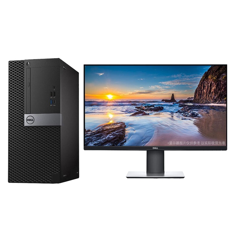 戴尔(DELL)OptiPlex 5070 台式机电脑(i7-9700 8GB 256GSSD+1TB 集显 W10P)P2419H 24英寸显示器
