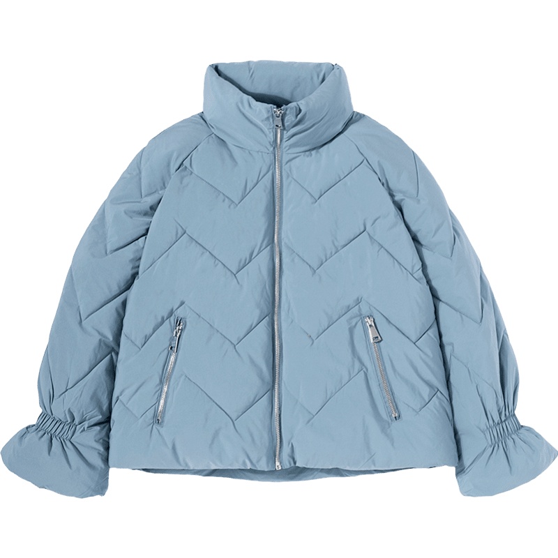 Semir森马棉服女2019冬新款立领插肩袖少女外套宽松显瘦保暖棉衣喇叭袖