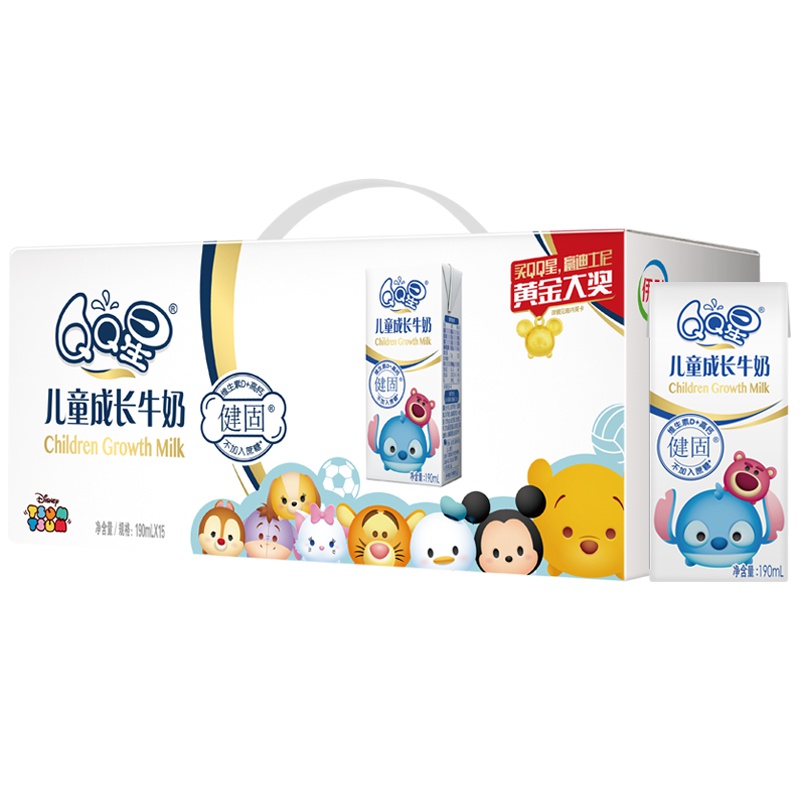 伊利 QQ星 儿童成长牛奶 健固儿童营养 礼盒装 15*190ml
