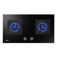 华帝(vatti)4.5KW火力燃气灶液化气单灶具双眼灶厨房家用台嵌两用钢化玻璃童锁保护一级能效JZY-i10052B