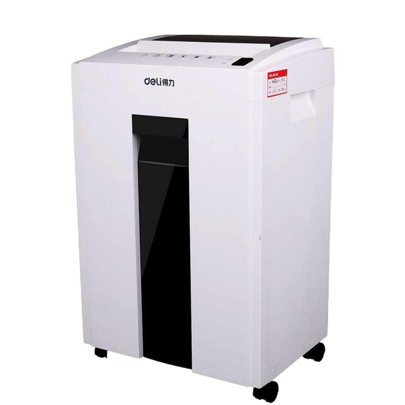 得力(deli)T600碎纸机(灰色)5级保密安全办公家用颗粒粉碎机16L