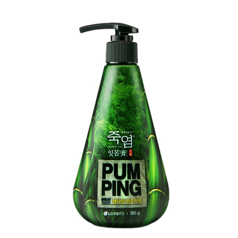 竹盐韩国进口派缤牙膏清新薄荷285g+小苏打沁柠薄荷285g组合装 清新口气