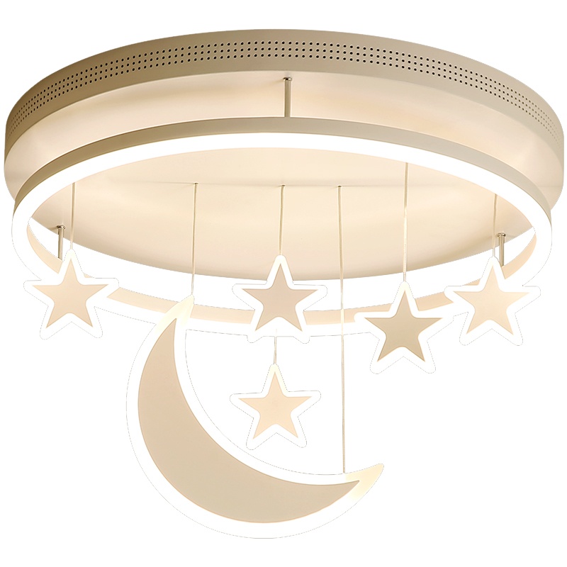 七只蚂蚁 儿童灯简约现代吸顶灯LED铁艺儿童灯 简约现代卧室灯led吸顶灯温馨浪漫儿童房间灯具创意男孩女孩