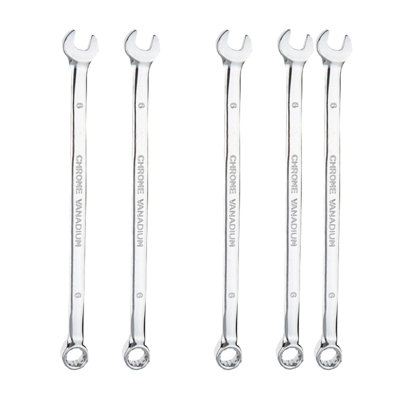 钢盾 两用扳手 公制精抛光两用加长扳手6mm S017106