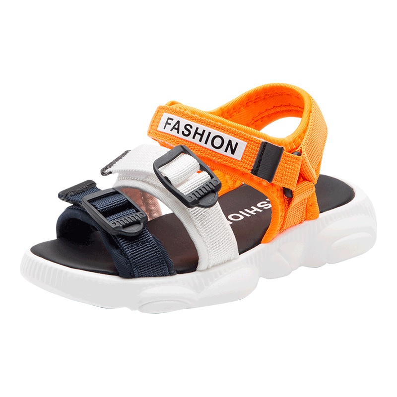 哈比熊男童凉鞋2019新款夏季宝宝软底男孩儿童小熊鞋子小童中大童女童鞋