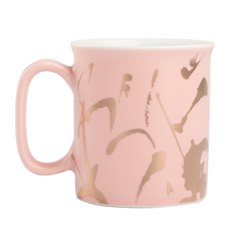 景德镇创意陶瓷马克杯家用办公室早餐咖啡杯子女不带盖水杯