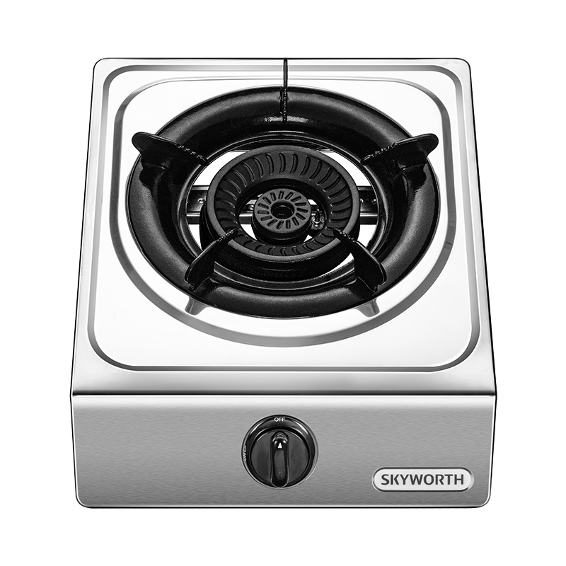 创维(Skyworth)燃气灶单灶煤气灶台式液化气灶具加厚不锈钢单眼灶具大火力爆炒猛火灶熄火保护家用节能灶JZY-Z10