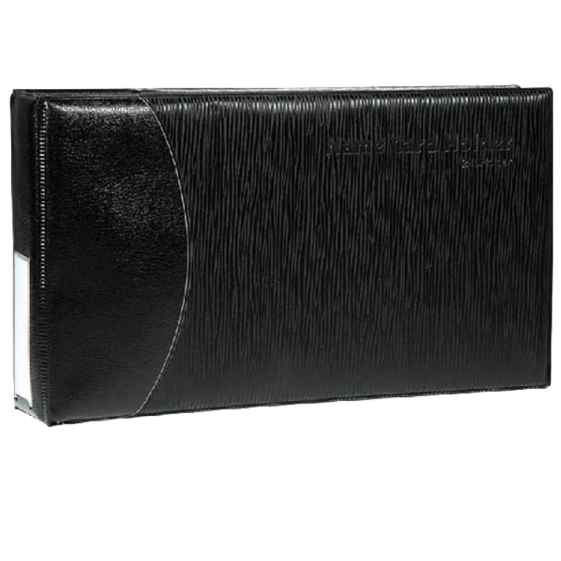 齐心(comix)240枚名片册2孔夹 二段四格名片夹 卡片袋 收纳袋 名片盒 名片薄 名片本办公用品