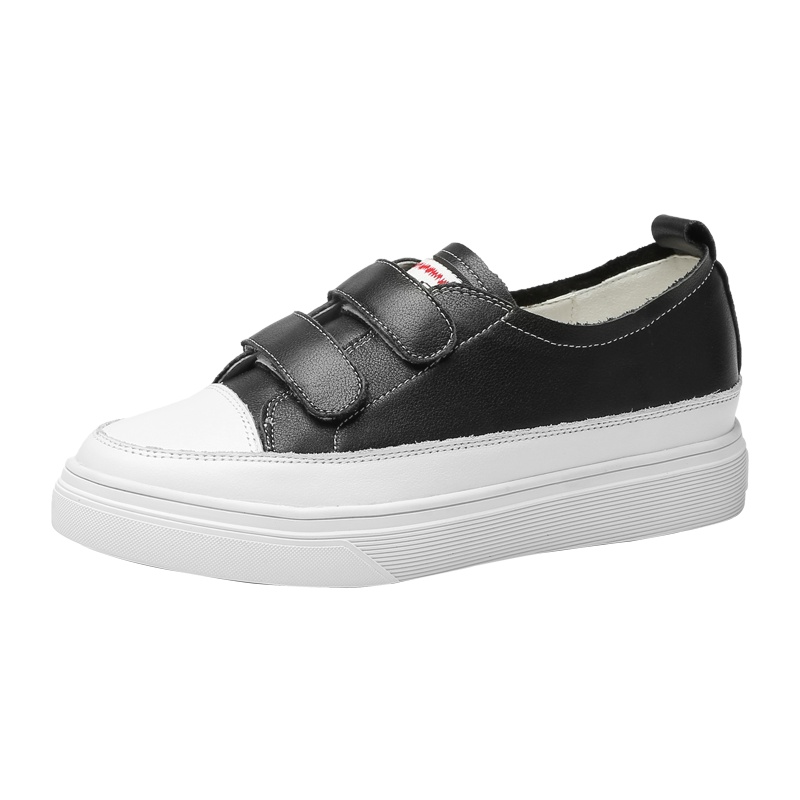 马克华菲女小白鞋女鞋女休闲小白鞋牛皮夏季小白鞋女款板鞋内增高休闲鞋子