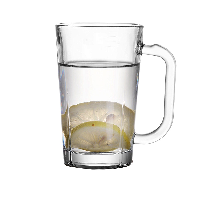 scybe喜碧 拉克罗啤酒杯把手杯玻璃透明水杯果汁杯牛奶杯410ml